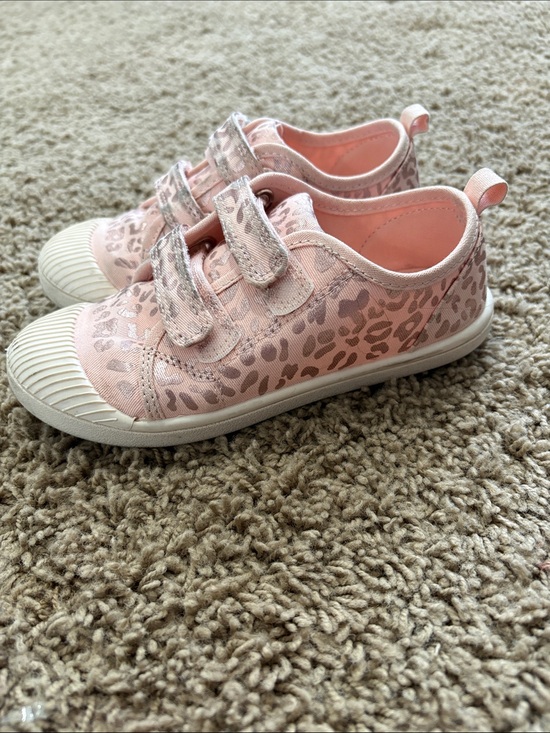 Cat & Jack Other - Cat & Jack Pink Leopard Print Hook-and-Loop Sneakers
